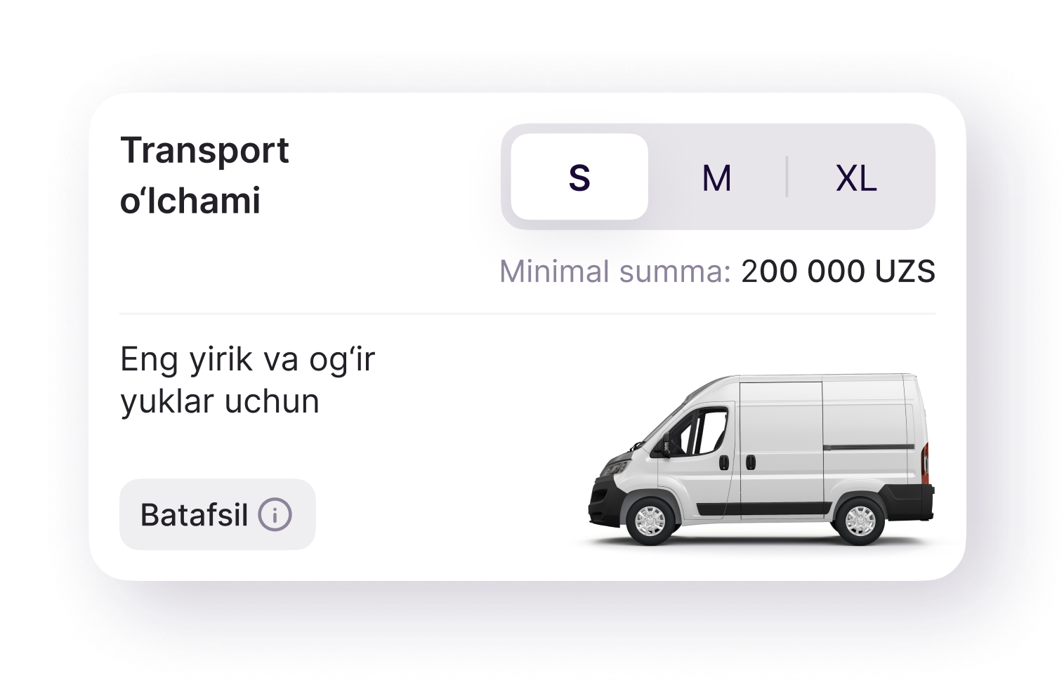 Transportni tezkor onlayn qidirish